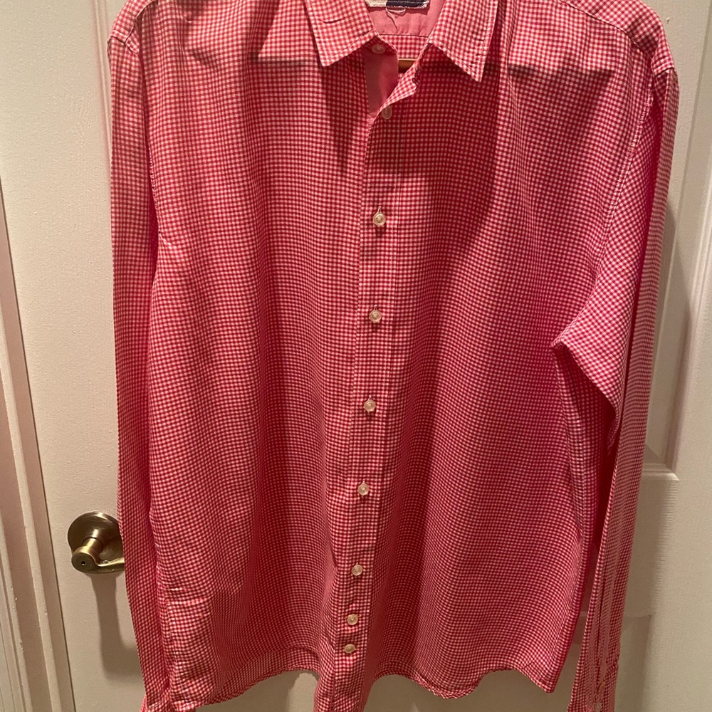 Boss Orange by Hugo Boss
Red and white plaid shirt